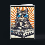 Carte Chat Dj Casque Platine Vinyle Musique Vintage Edm<br><div class="desc">Chat Dj Casque Platine Vinyle Musique Vintage Edm Hommes Femmes Enfants</div>