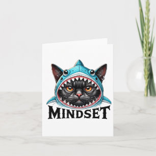 Carte Chat Drôle, Citation Motivationnelle de Mentalité,
