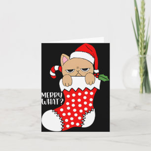 Carte Chat Drôle En Stocker Noël Chat Noël Noël Noël