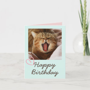 Carte Chat Drôle et joli anniversaire