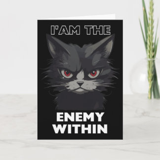 Carte Chat drôle Trump par drôle vote pour les chats Tru