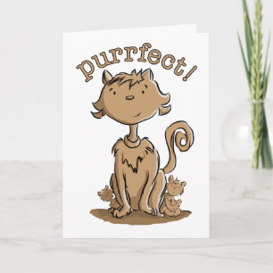 Carte Chat et chatons de maman de Purrfect