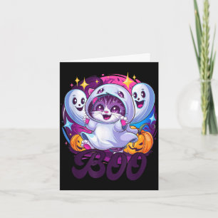 Carte Chat fantôme Boo