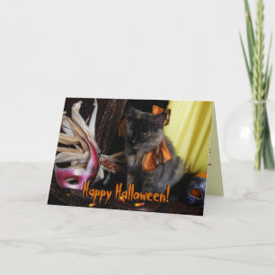 Carte Chat Halloween