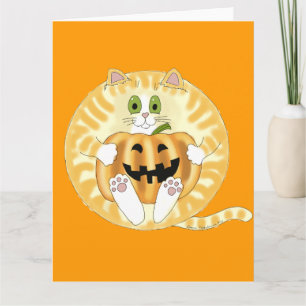 Carte Chat Halloween de babiole