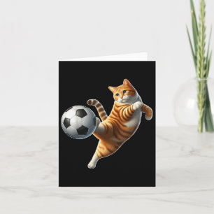 Carte Chat Jouer Costume De Football Propriétaire De Cha