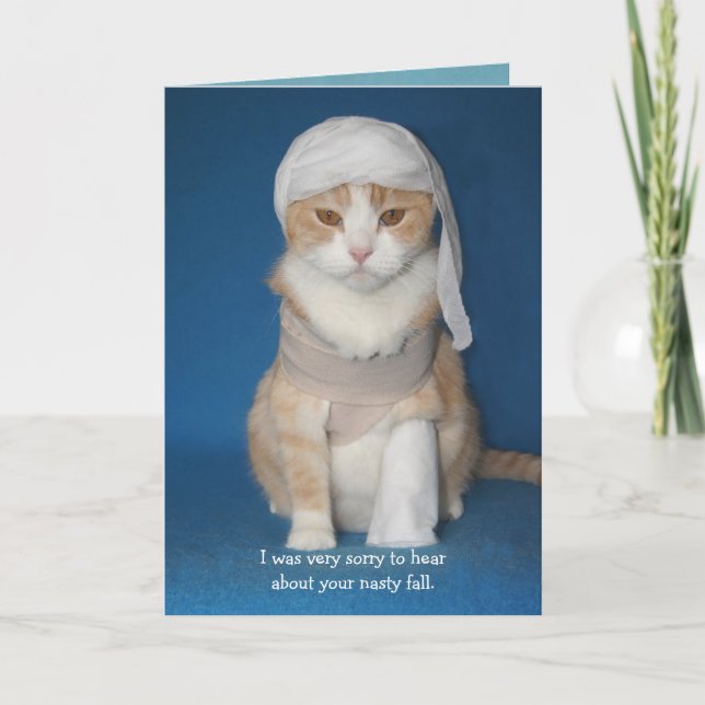 Carte Chat/Kitty amusant en fonte (Devant)