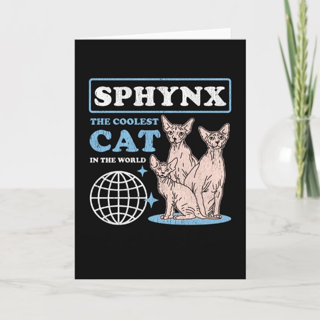 Carte Chat le plus froid de Sphynx | Chats Sphynx (Devant)