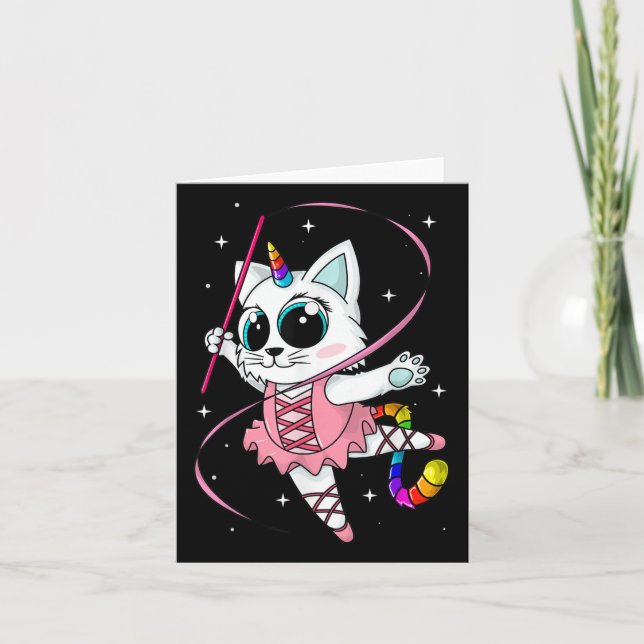Carte Chat licorne Cati maïs Kittycorn adorable chat arc (Devant)