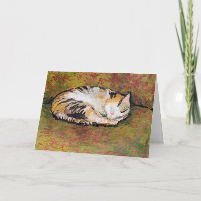 Carte Chat, Macke Card, août (Devant)