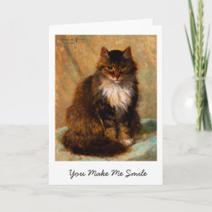 Carte Chat Maine Coon Vintage Vous Me Faites Sourire