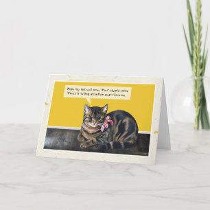 Carte Chat "Maladie Idiote"