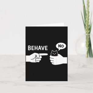Carte Chat malhonnête se comporte Animal Mème de chat dr