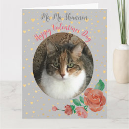 Carte Chat Maman personnalisée Valentine Surprise