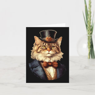 Carte Chat Mariage mariée Groom Animaux Propriétaires Ch