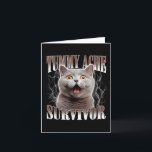 Carte Chat Mème Citation Drôle Survivant Mal Au Ventre C<br><div class="desc">Chat Mème Citation Drôle Survivant Mal Au Ventre Chat Chaton</div>