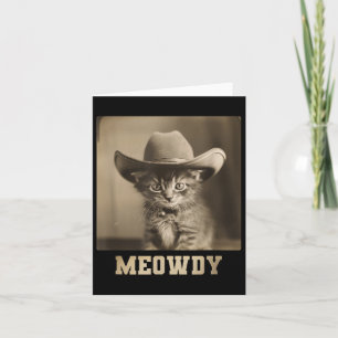 Carte Chat Meowdy vintage