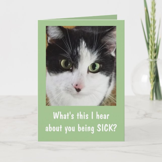 Carte Chat mignon S'en sortir (Devant)