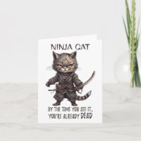 Chat Ninja, Tatouage de Chat Kawaii Samouraï Japon