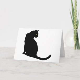 CARTE CHAT NOIR