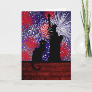 Carte Chat Noir and July 4th