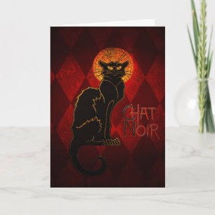 Carte Chat Noir Card