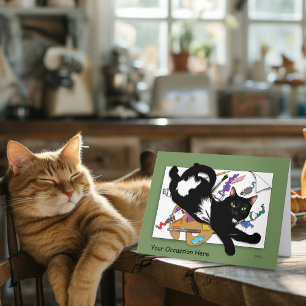 Carte Chat noir de l'artiste