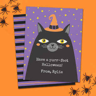 Carte Chat Noir Halloween