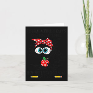 Carte Chat noir J'ai survécu 100 jours d'école C'est bie
