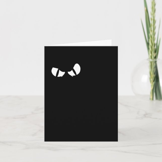 Carte Chat noir Joyeux Halloween Drôle de chaton dessin  (Devant)