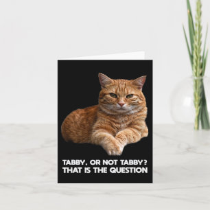 Carte Chat orange mignon