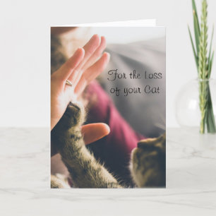 Carte Chat Paw Donnant Haut 5