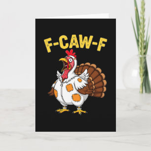 Carte Chat Pèlerin à Cheval sur Dindon Amusing Pour Amat