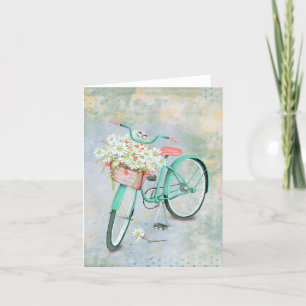 Carte Chat perse dans le panier de marguerite