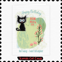 Chat Peureux "Combien" Anniversaire