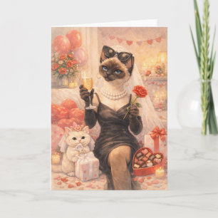 Carte Chat pour la Saint-Valentin