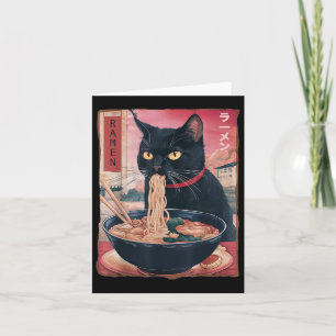 Carte Chat Ramen Noodle japonais Anime Kawaii Cadeaux Ho