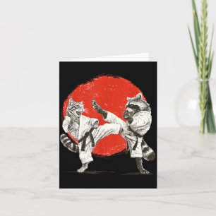 Carte Chat Raton Lutin de Karaté _ Arts Martiaux Japonai