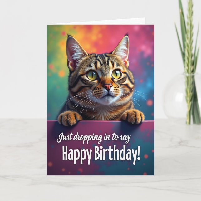 Carte Chat Rayé (Devant)