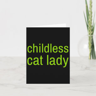 Carte Chat sans enfant Lady Funny Vote 2024 Madame la Pr