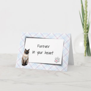Carte Chat Siamese Sur Plaid Pet Perdre Sympathie
