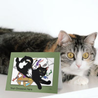 Chat siamois vert espiègle malicieux Drôle