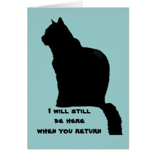 Carte - Chat Silhouette