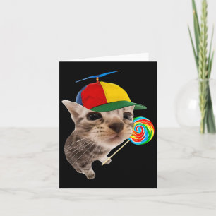 Carte Chat Silly Avec Mème Lollipop