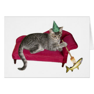 Carte Chat sur canapé