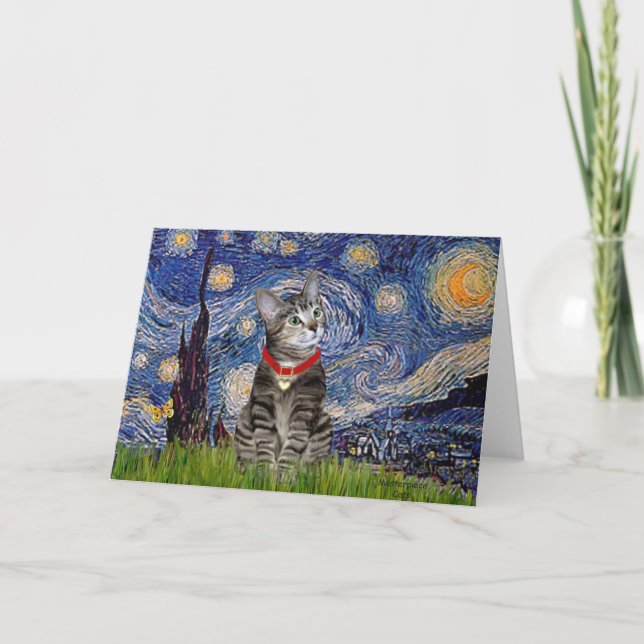 Carte CHAT (Tigré2) - Nuit étoilée (Devant)