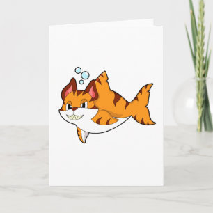 Carte Chat tigre en requin dans l'eau.PNG