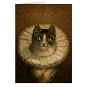 Carte Chat Vintage Fancy "Le Meow"