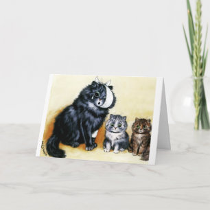 Carte Chat vintage Obtenir bientôt