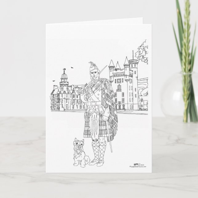 Carte Château de Balmoral Écosse (Devant)